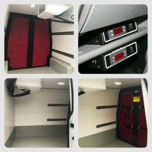 Dual Temperature Fridge Van Collage