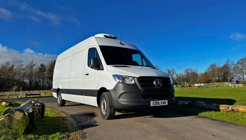 White Mercedes Sprinter