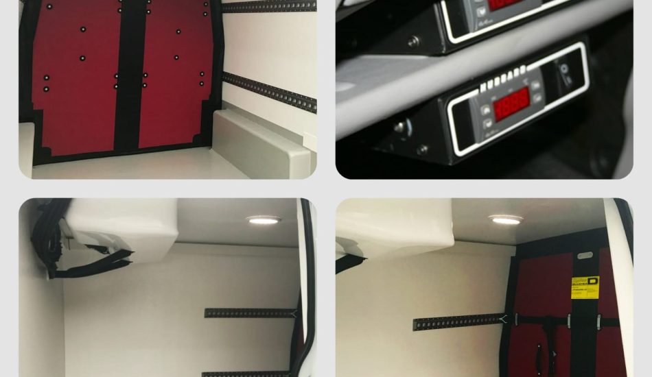 Dual Temperature Fridge Van Collage